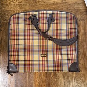 Vintage Tumi Garment Bag | Burgundy | Gold Hardware | With Hangers & Tracer Tag